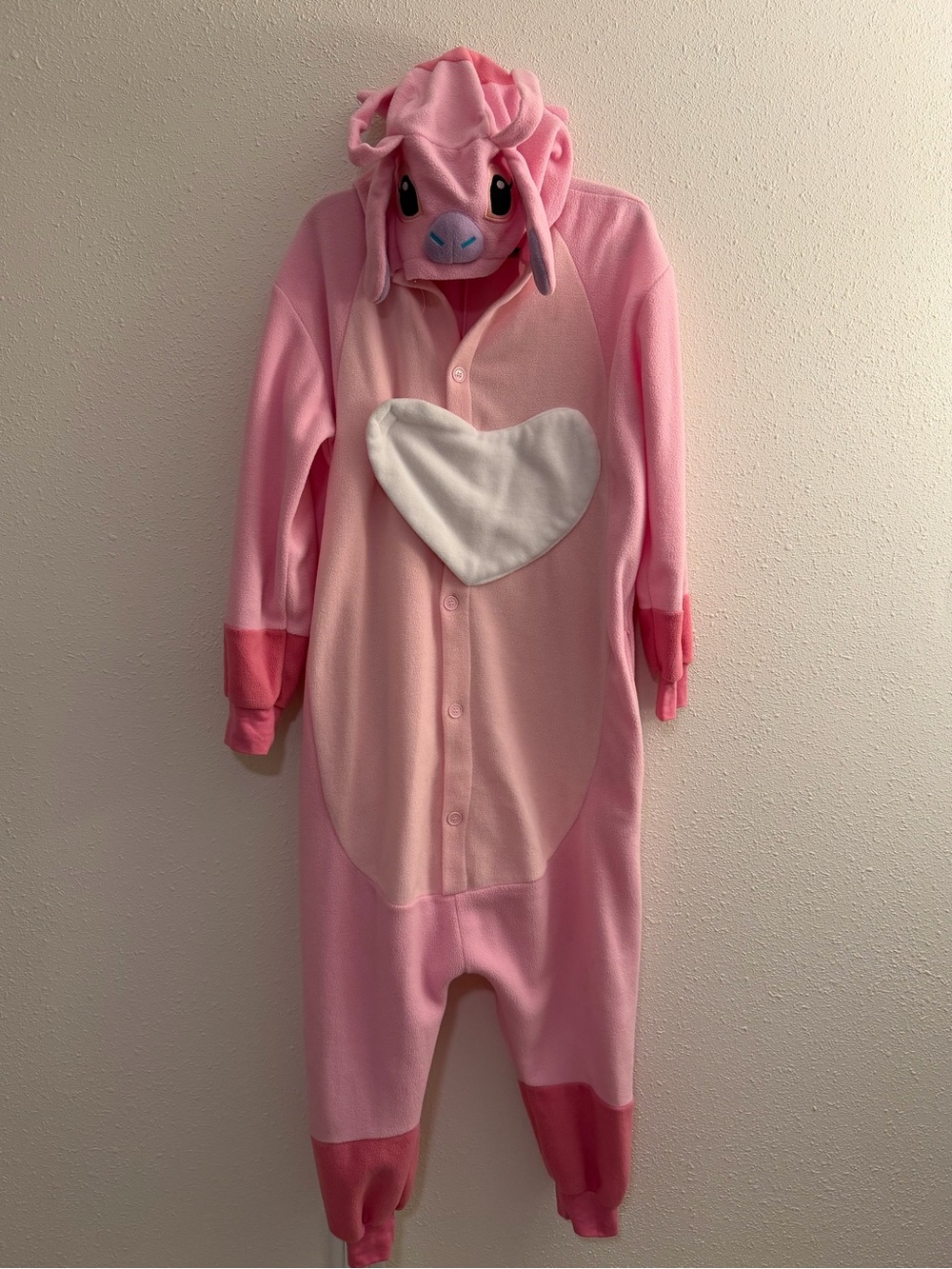 Angel from stitch One-Piece Hooded Pajama with Heart - Picture 1 of 4